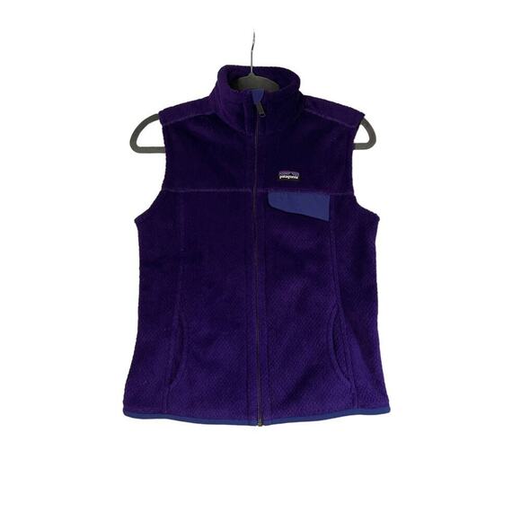 Patagonia Jackets & Blazers - Patagonia Purple Soft Re-Tool Zipup Vest Sz S